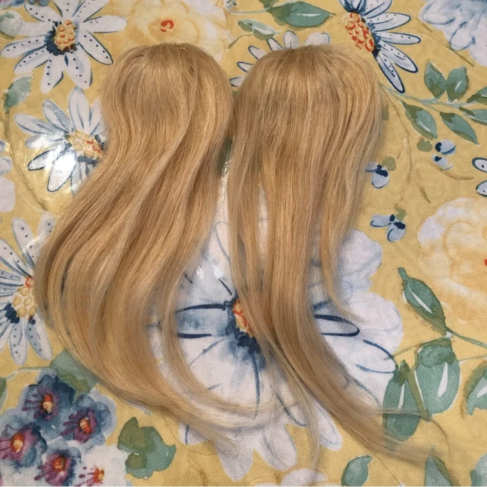 3 Pieces Blonde Short Clip In Hair Pieces